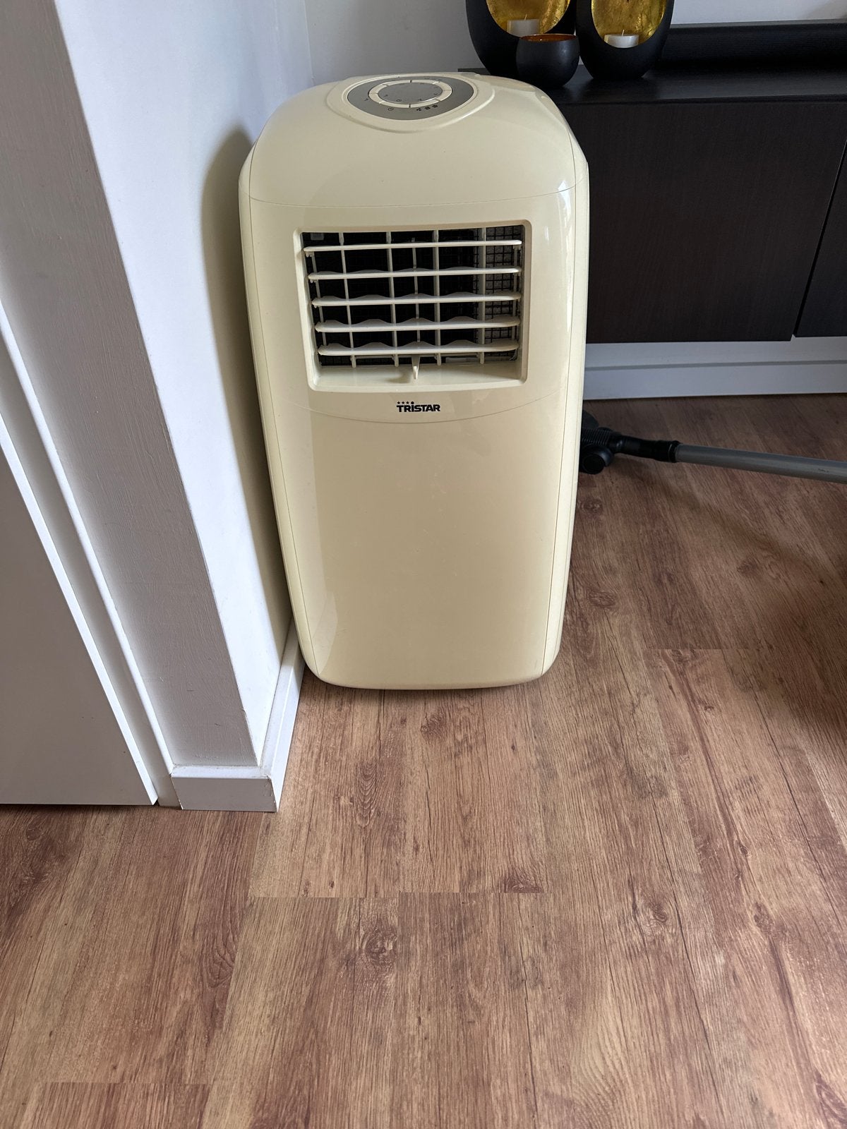 Tristar mobiele airco met slang - Gelijk op te halen., Ophalen, Gebruikt, Minder dan 60 m³, 3 snelheden of meer