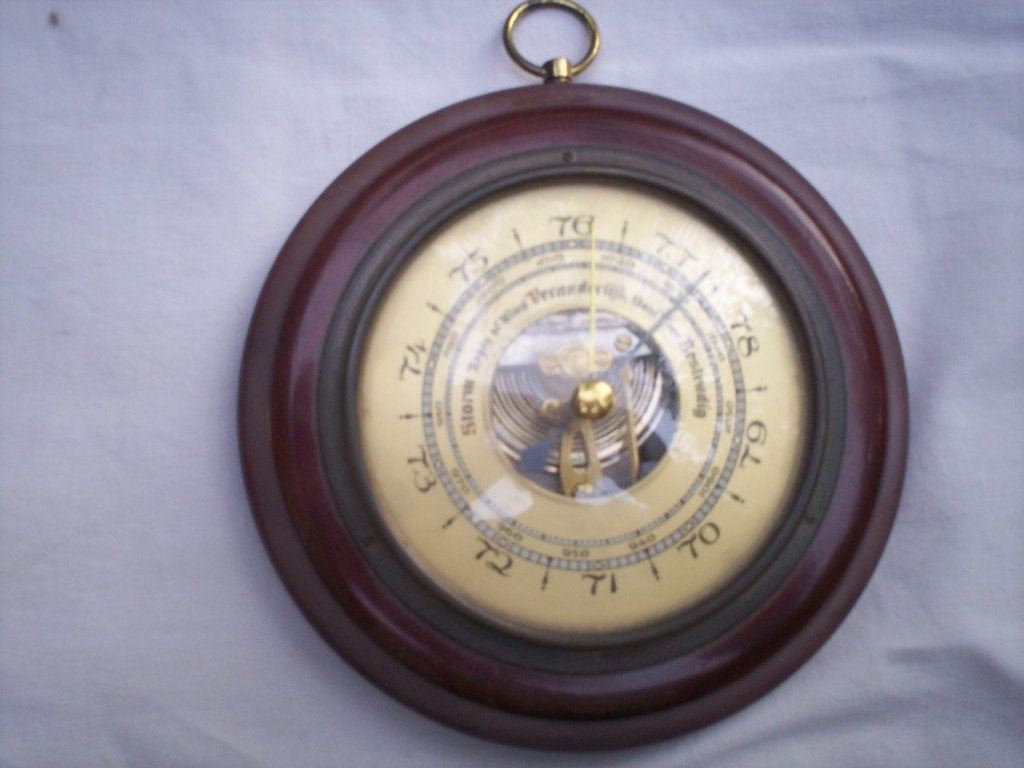 Barometer jaren 70, Ophalen of Verzenden, Zo goed als nieuw, Hout