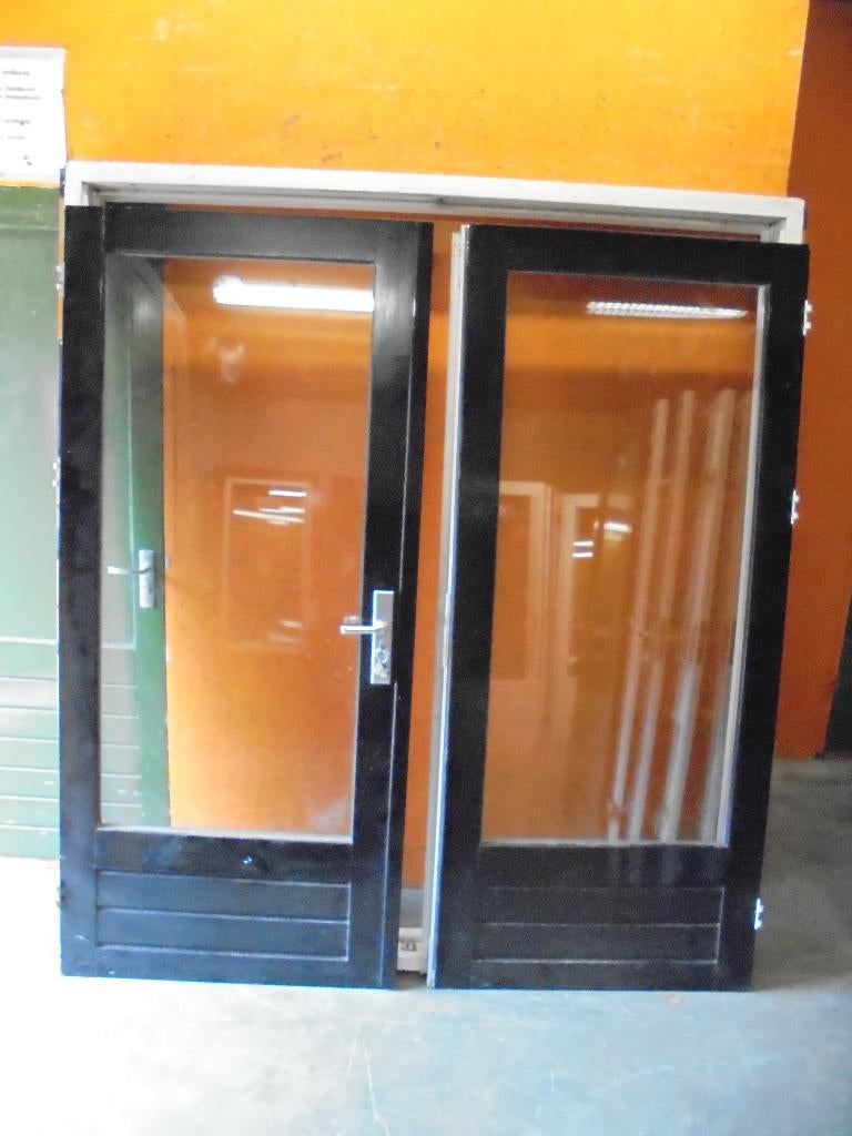 Openslaande tuindeuren dubbelglas met kozijn (nr. EH1250A), Doe-het-zelf en Verbouw, Deuren en Horren, Ophalen, 120 cm of meer