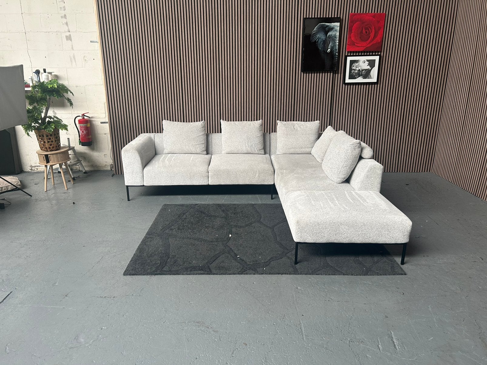 GRATIS LEVERING Montel Sava Hoekbank 283X252 GEREINIGD