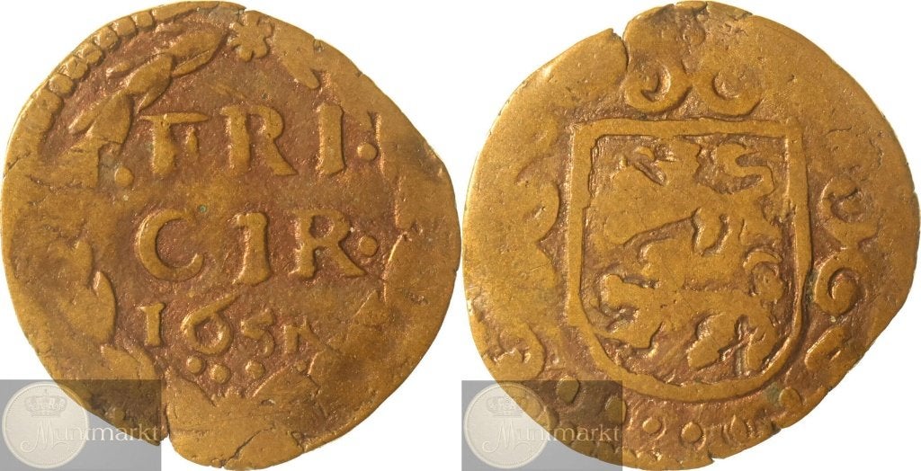 Reckheim - Duit 1657 - ONGEDOCUMENTEERD, Postzegels en Munten, Munten | Nederland, Ophalen of Verzenden, Vóór koninkrijk, Overige waardes