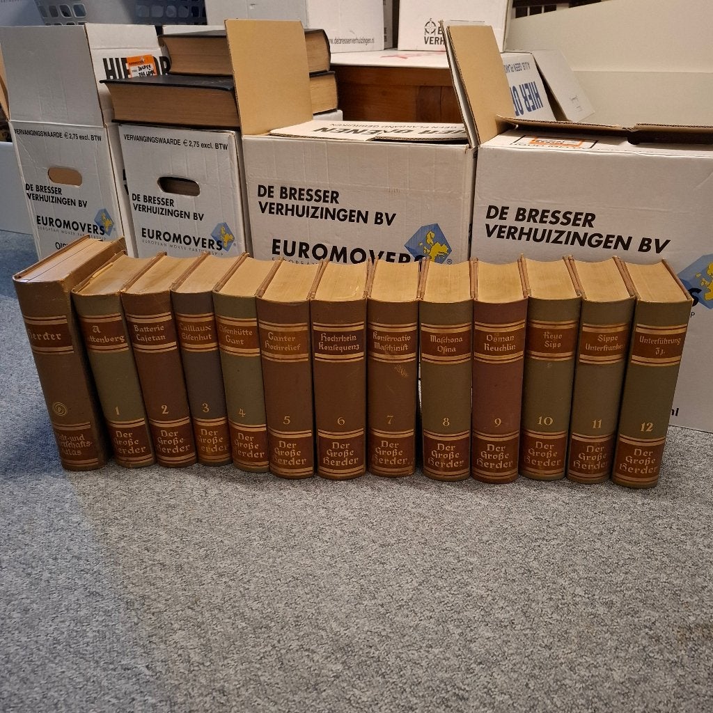 Der Grose Herder 1-12 incl. Atlas, Diverse, Complete serie, Overige onderwerpen, Ophalen