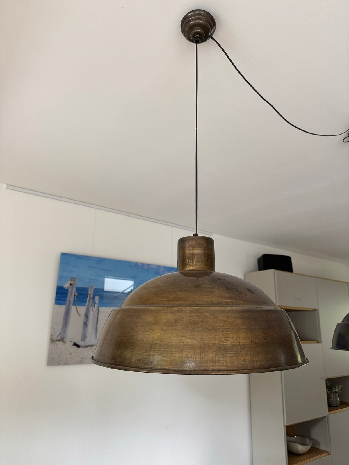 Riviera Maison hanglamp - past in ieder interieur, Ophalen, Gebruikt, Metaal, E27 (groot)