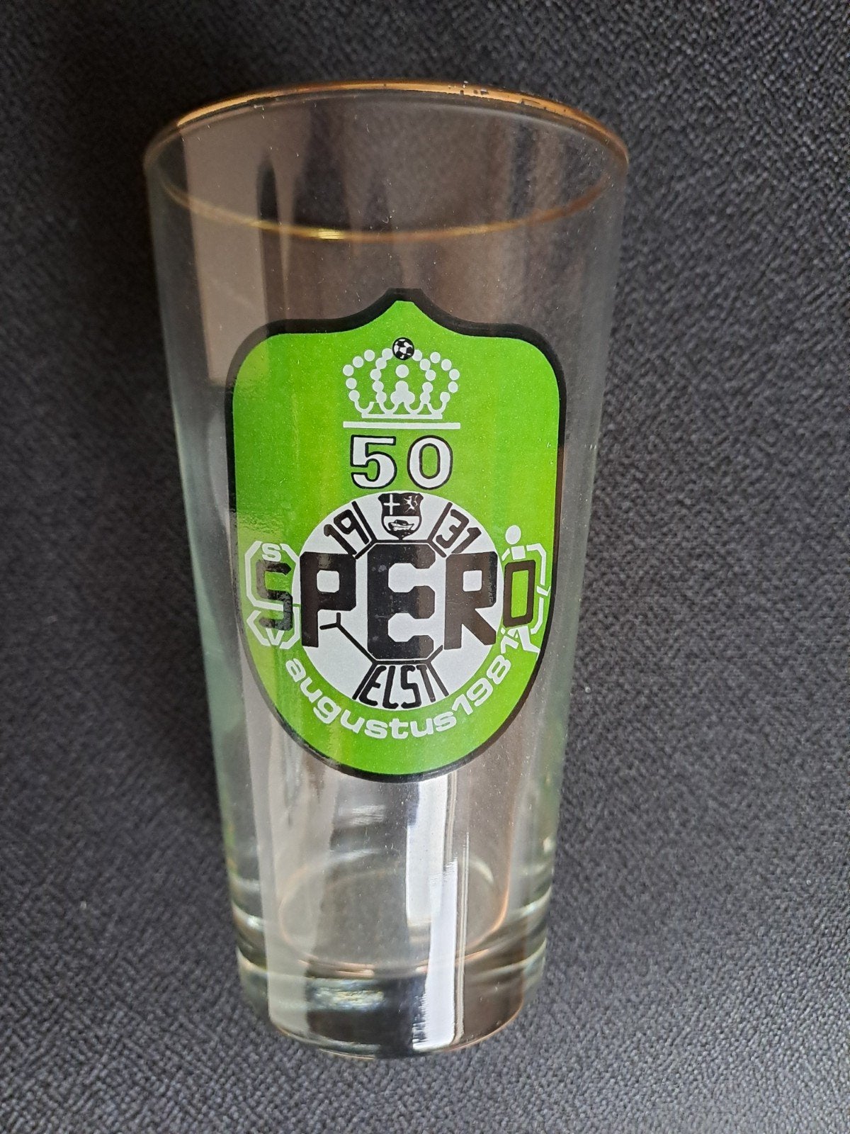 Amstel bier Spero Elst 50 jaar, Ophalen of Verzenden, Zo goed als nieuw, Glas of Glazen, Amstel