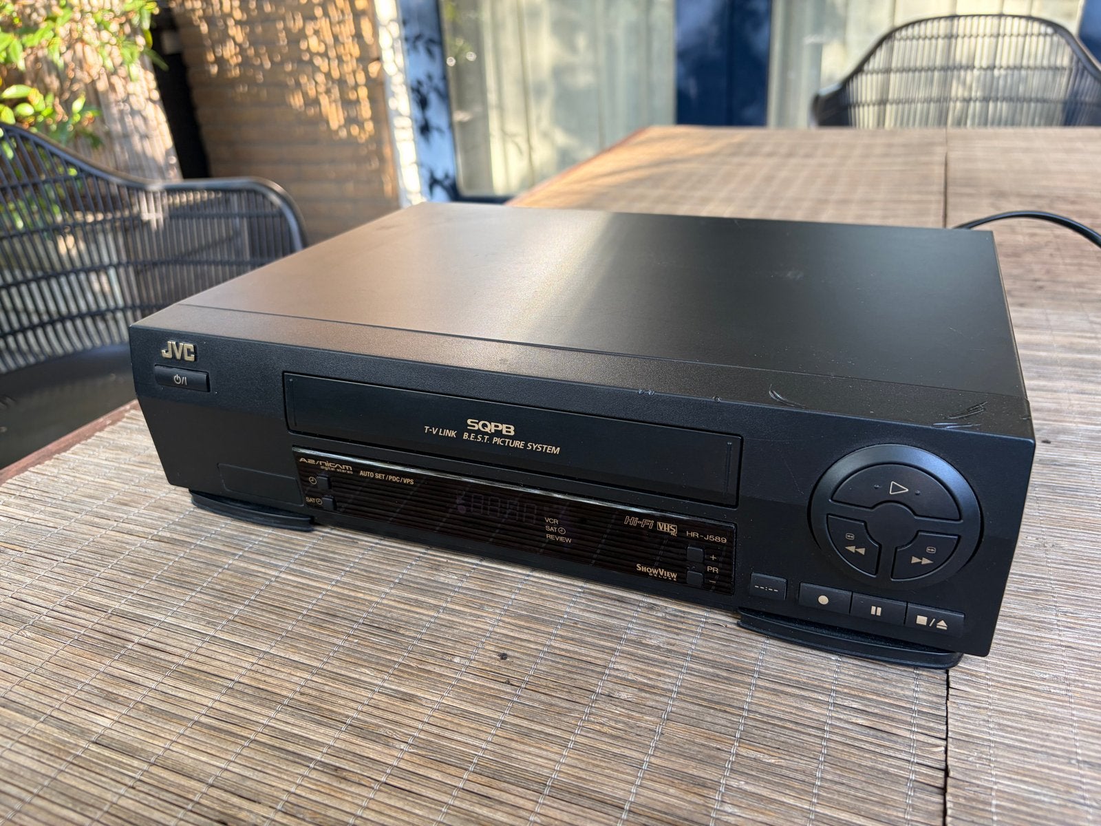 JVC HR-J589EU VHS-videorecorder met afstandsbediening, Audio, Tv en Foto, Ophalen, Gebruikt, VHS-speler of -recorder