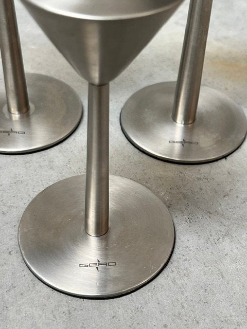 Gero kaarsenstandaard 3x jaren 90 design kaarsenhouders RVS, Gebruikt, ., Ophalen of Verzenden, .
