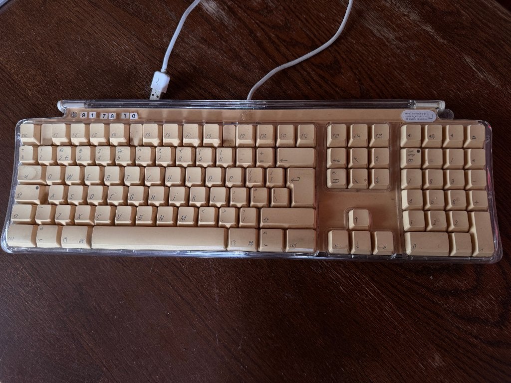Apple Pro Keyboard M7803 (Transparant), Computers en Software, Ophalen, Gebruikt, Qwerty, Apple