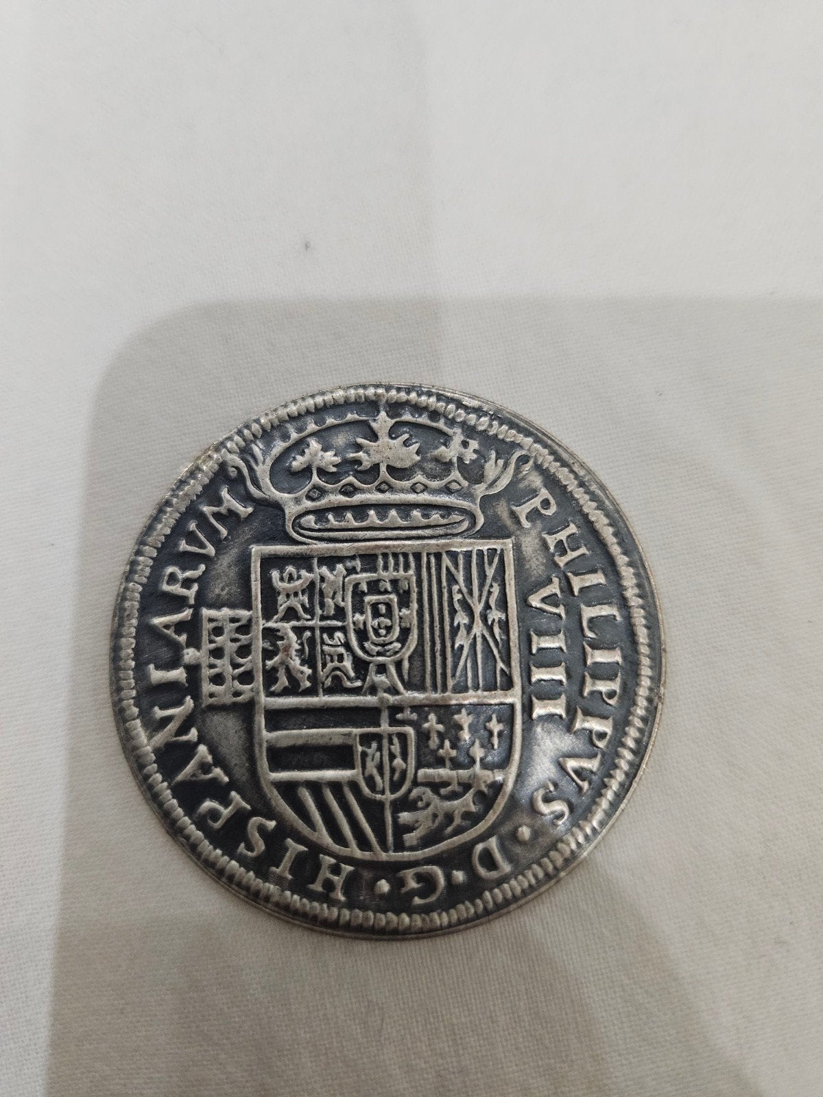 Zilveren munt Filips II 1590 - Spaanse Rijk, Ophalen of Verzenden