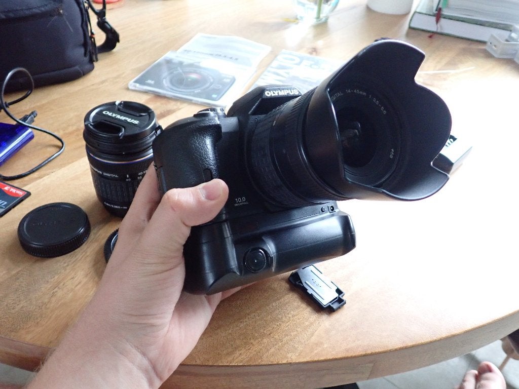 olympus e-510 met twee lenzen, Spiegelreflex, 10 megapixels, Ophalen of Verzenden, Olympus