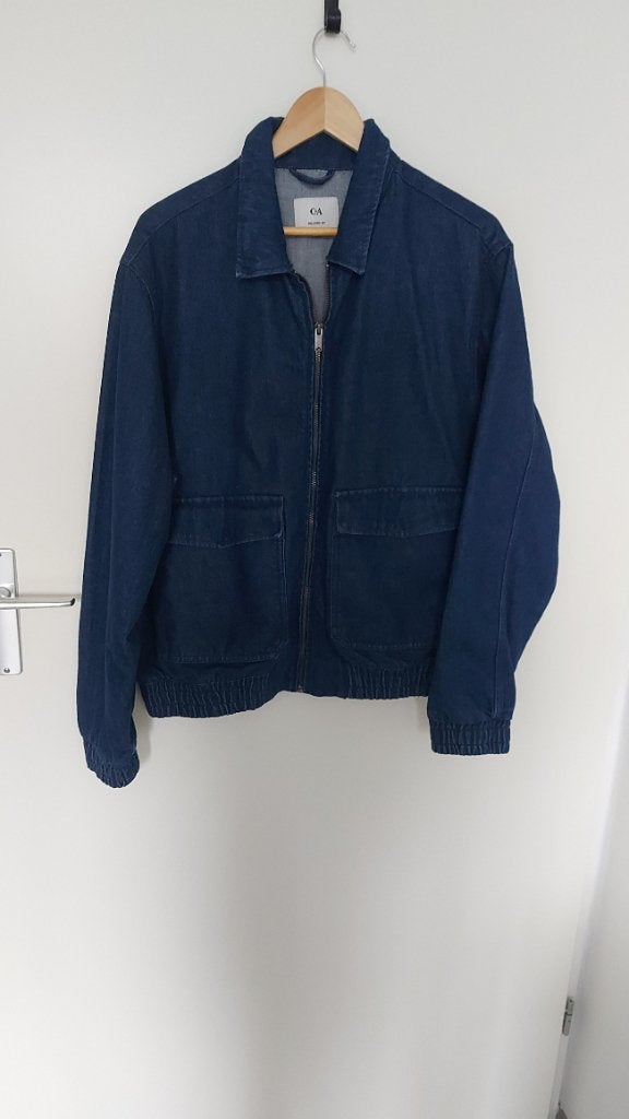Spijkerstof Jack, Kleding | Heren, Maat 52/54 (L), Blauw, Zo goed als nieuw, C&A