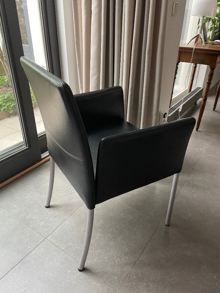Eetkamerstoelen Walter Knoll, Huis en Inrichting, Ophalen, Zwart, Design, Zo goed als nieuw