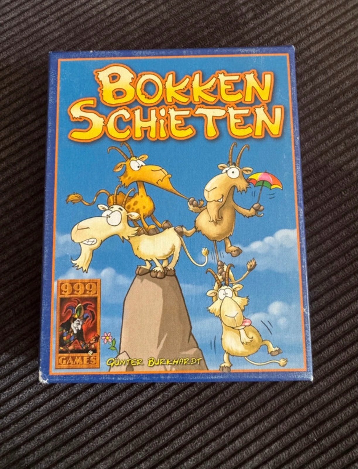 Bokken Schieten - Leuk kaartspel van 999 Games, Drie of vier spelers, Verzenden, Zo goed als nieuw