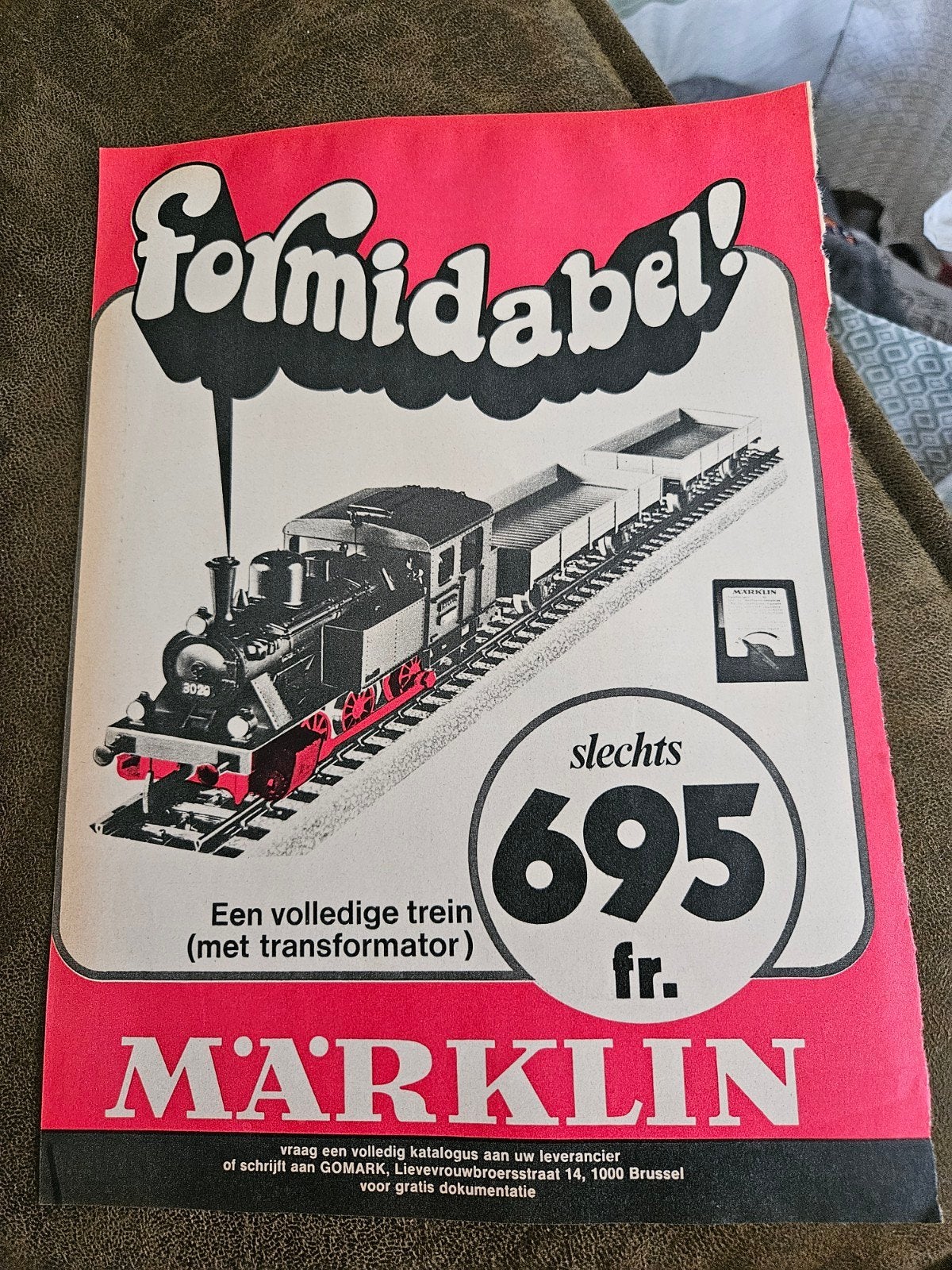 Märklin Formidabel! Trein reclame 1971, Verzenden, Wisselstroom, Boek, Tijdschrift of Catalogus, Märklin