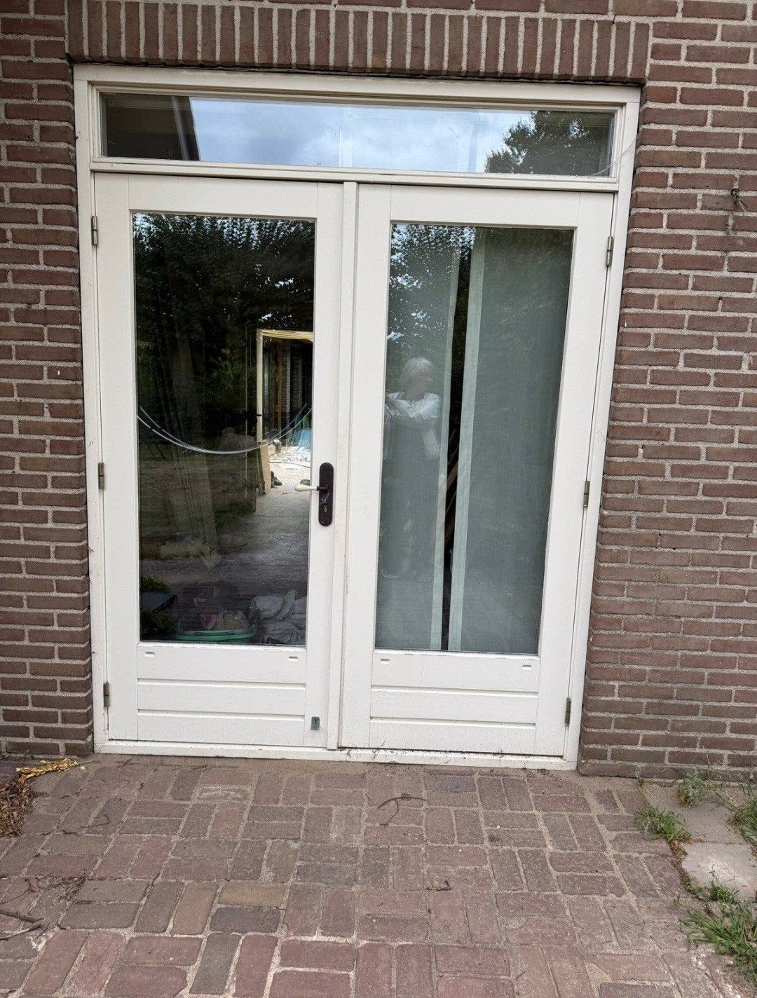 hardhouten kozijn hardhouten tuindeuren dubbel glas driepunt, Ophalen of Verzenden
