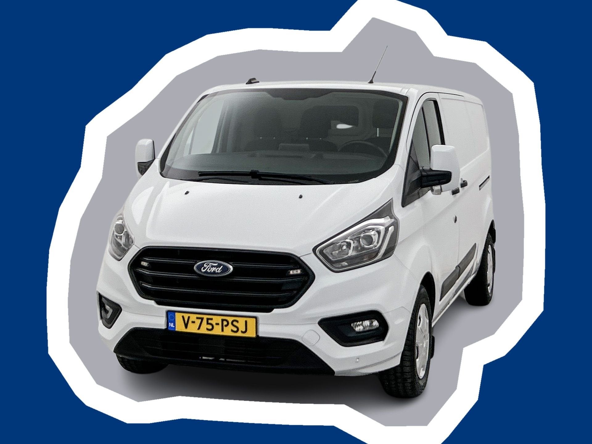 Ford Transit Custom 340 2.0 TDCI L2H1 Schuifdeur L+R Navigat, 4 cilinders, 2800 kg, Wit, Bedrijf