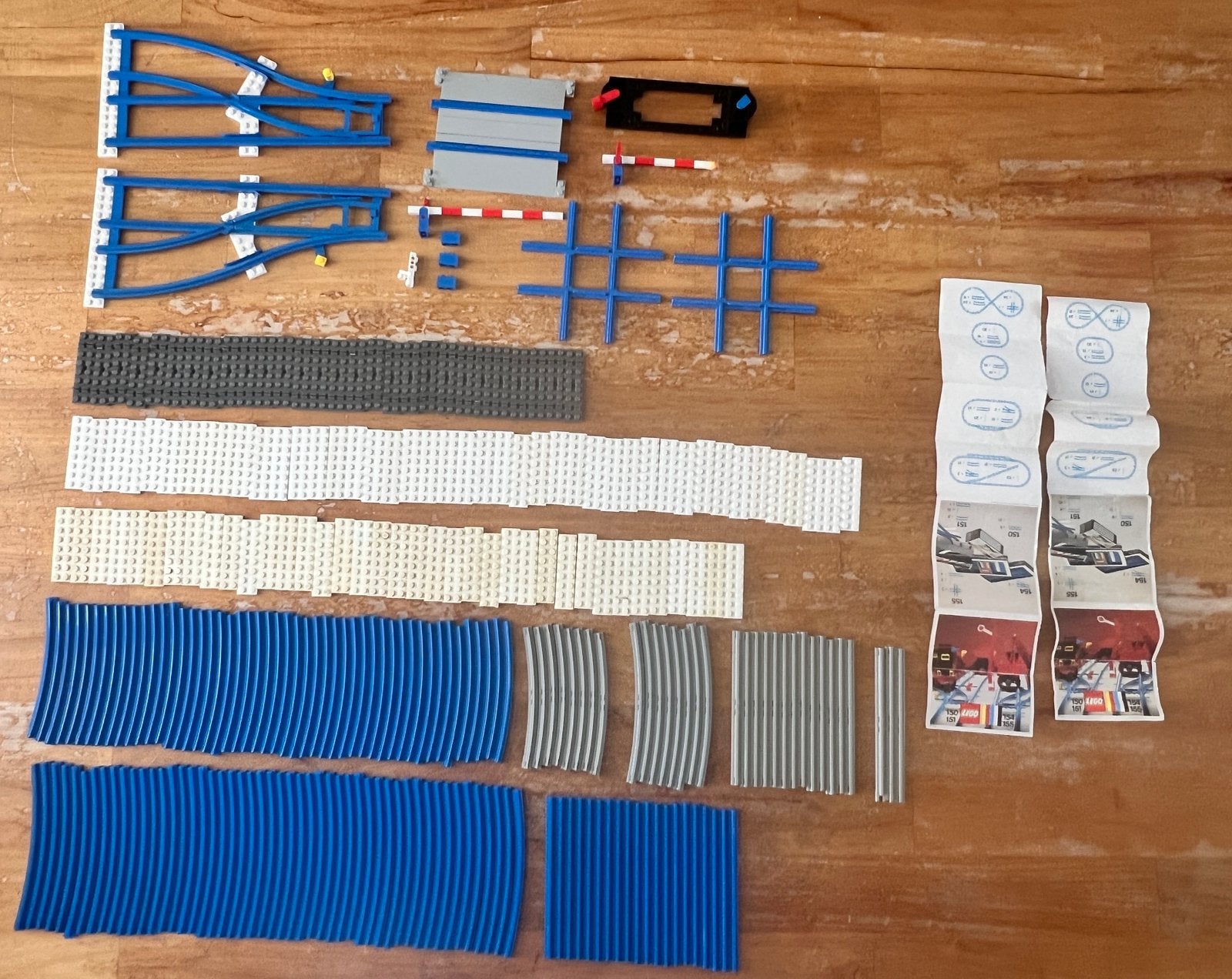 Vintage LEGO Trein blauwe rails, wissels & folders⁠, Kinderen en Baby's, Speelgoed | Duplo en Lego, Gebruikt, Overige thema's