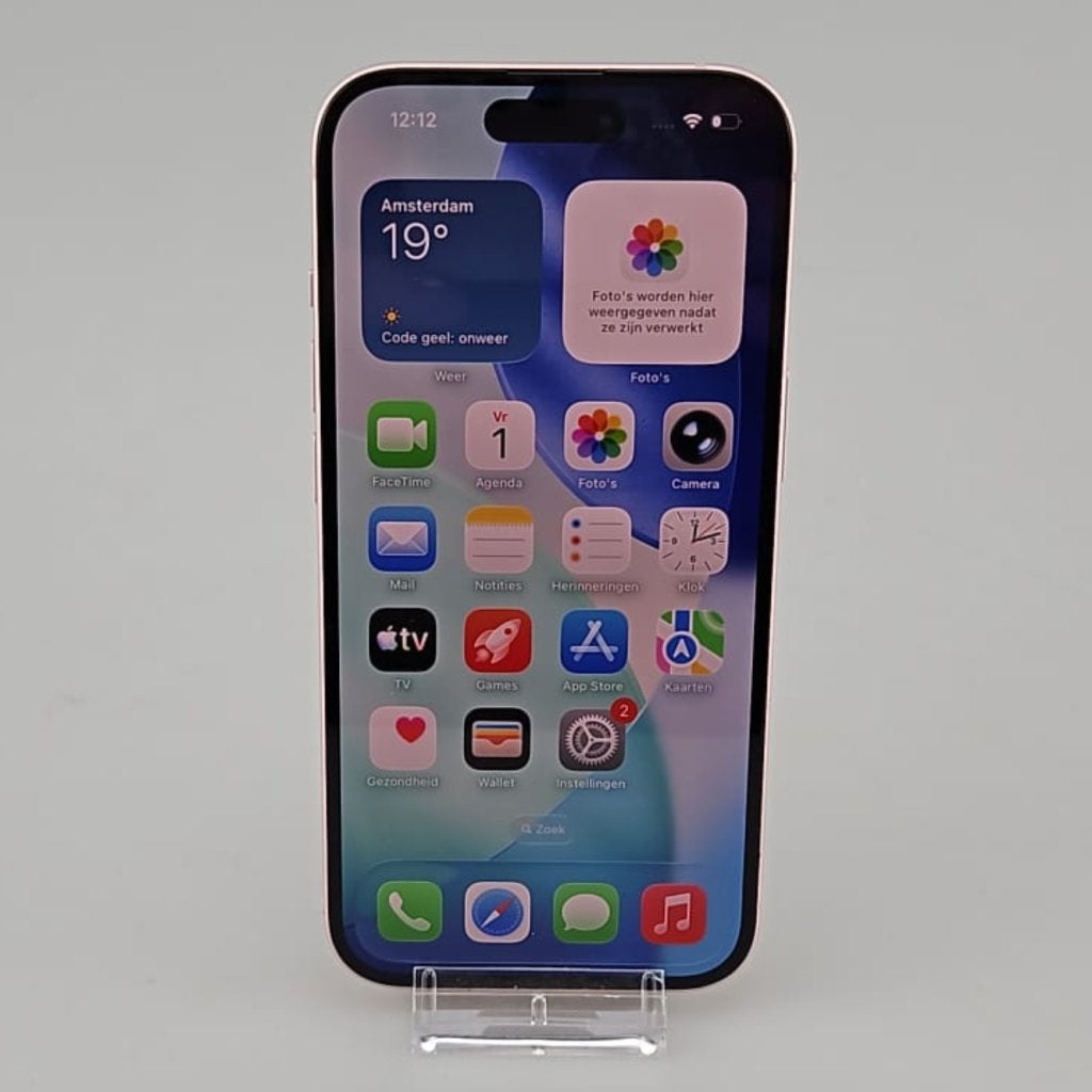iPhone 15 128GB Roze Bat 87% IOS 26.4.1, Apple, Gebruikt, Support@apple.com, One Apple Park Way
Cupertino, CA 95014
United States