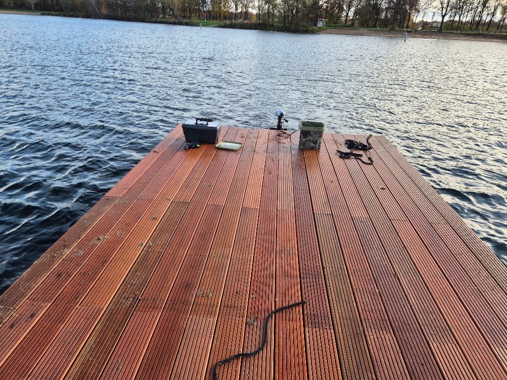 Hardhout Azobé balken/ Bankirai planken GRATIS bij demontage, Tuin en Terras, Ophalen, Gebruikt, Hardhout, 250 cm of meer