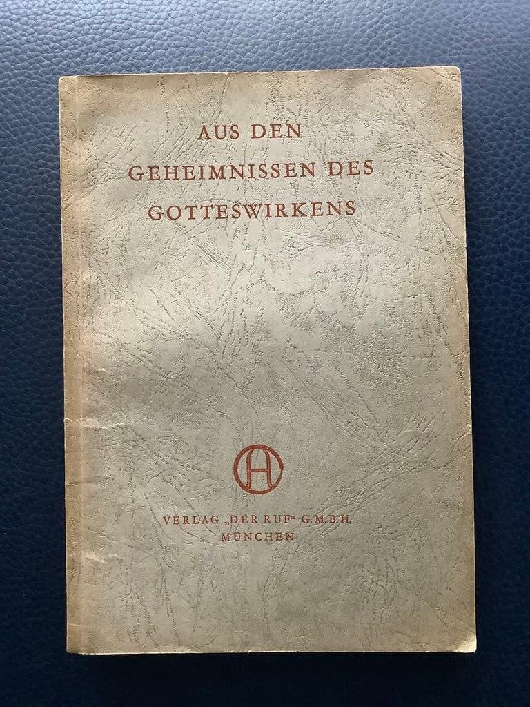 Aus den Geheimnissen des Gotteswirkens - 1934, Gelezen, Irene Manz, Overige typen, Ophalen of Verzenden