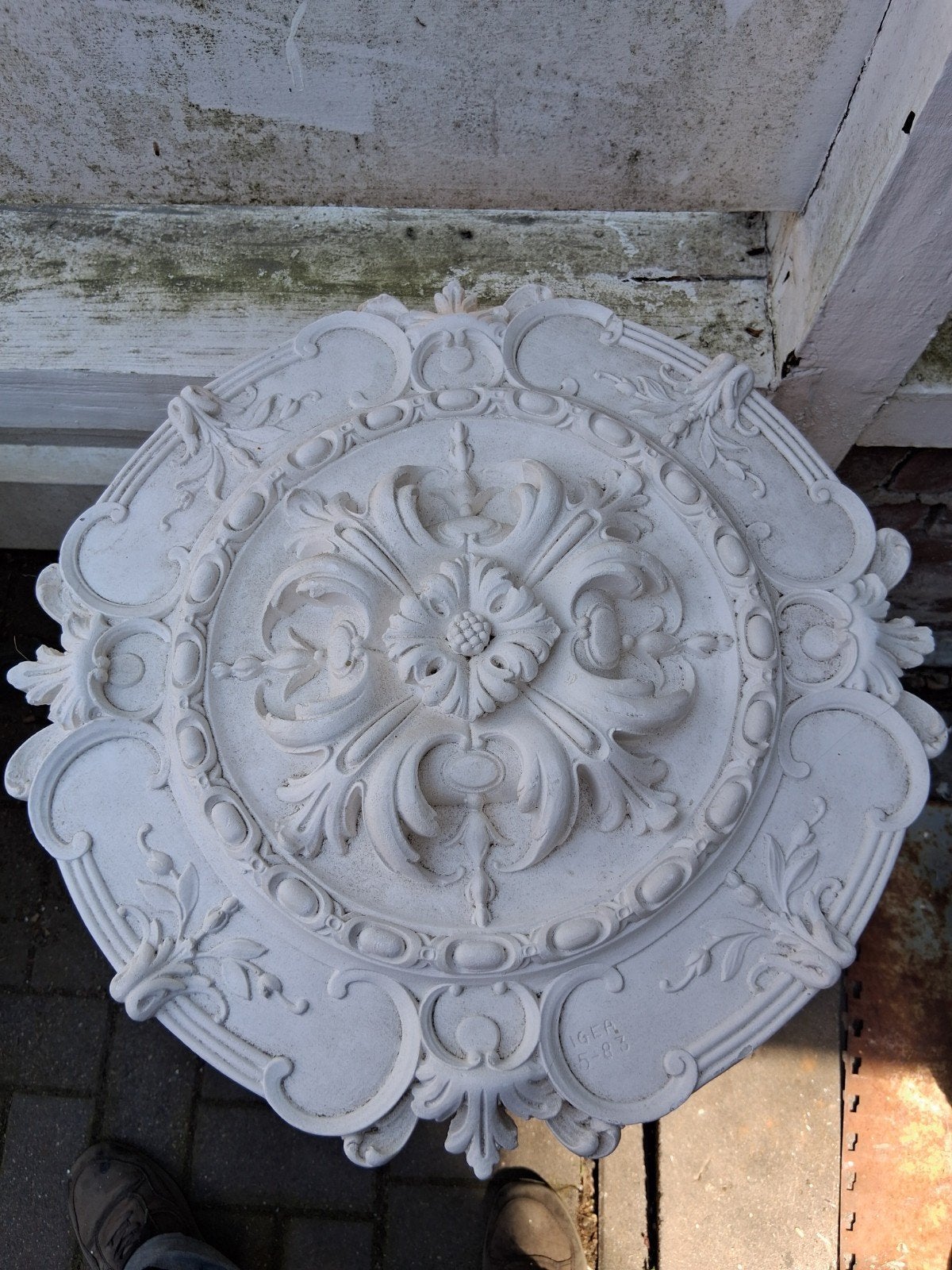 Plafond ornament gips, Ophalen of Verzenden, Gebruikt