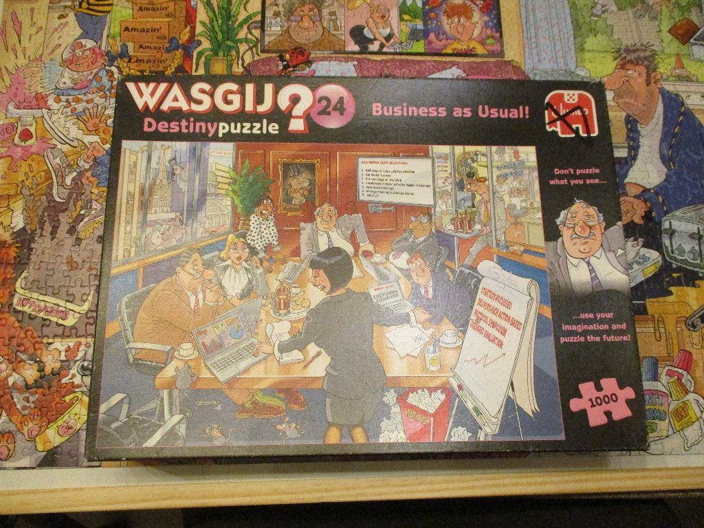 Jumbo Wasgij Destiny Business as usual! Puzzle no 24, Hobby en Vrije tijd, Denksport en Puzzels, Ophalen of Verzenden, 500 t/m 1500 stukjes