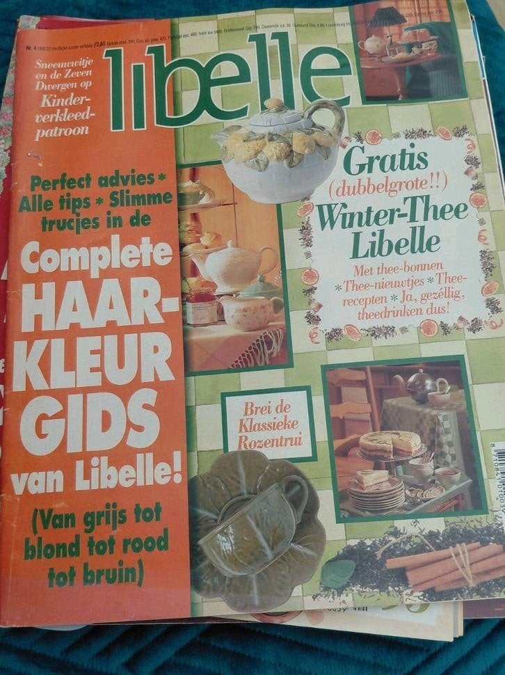 Libelle Magazine 1993 - Winter-Thee Libelle & Haarkleurgids, Ophalen of Verzenden, Gelezen, Damesbladen
