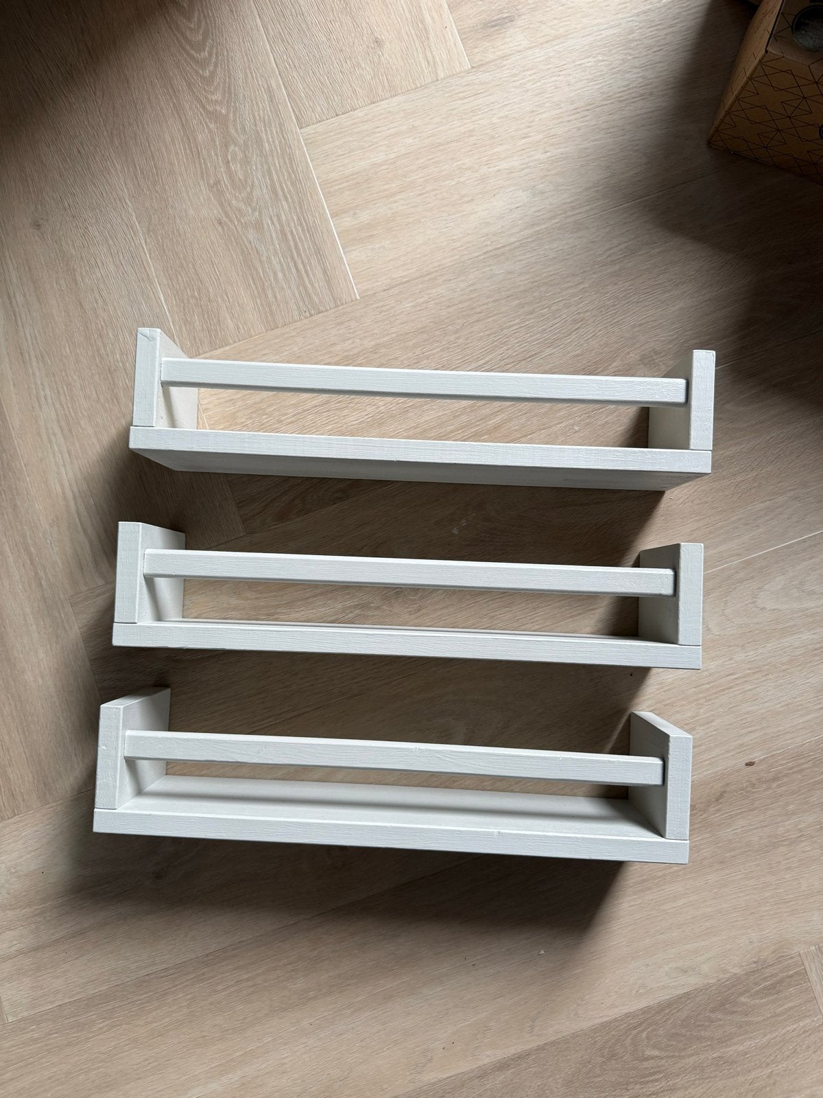 IKEA Set van 3 witte kruidenrekjes/boekenplankjes, Ophalen, Zo goed als nieuw