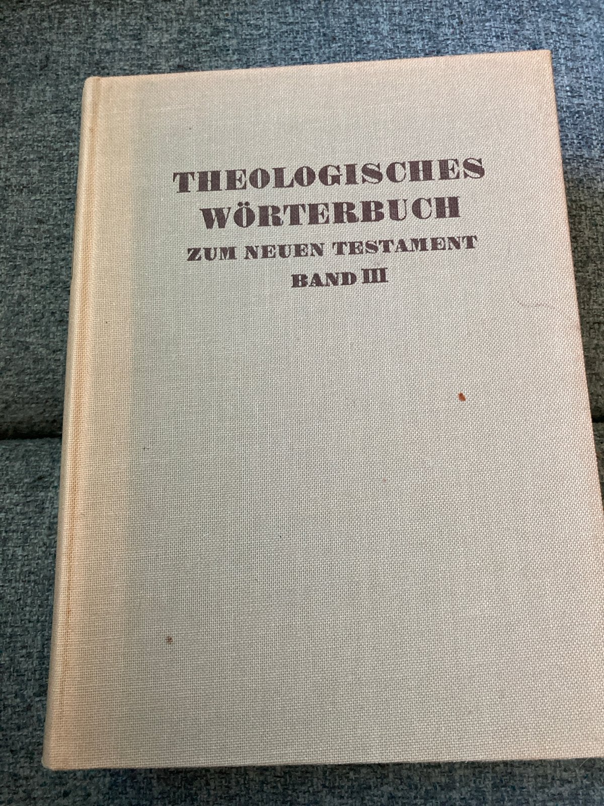 Theologisches Wörterbuch zum Neuen Testament Band III, Ophalen of Verzenden, Gelezen, Christendom | Protestants