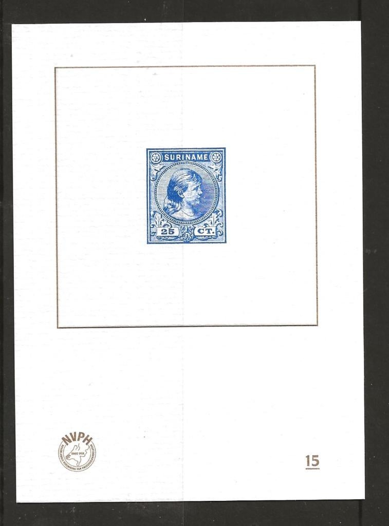 Blauwdruk nummer BD15 postfris, Postzegels en Munten, Ophalen of Verzenden, Postfris