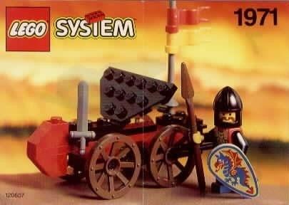 Lego Castle Black Knights 1971 Black Knight's Battering Ram, Lego, Compleet, Ophalen of Verzenden, Zo goed als nieuw