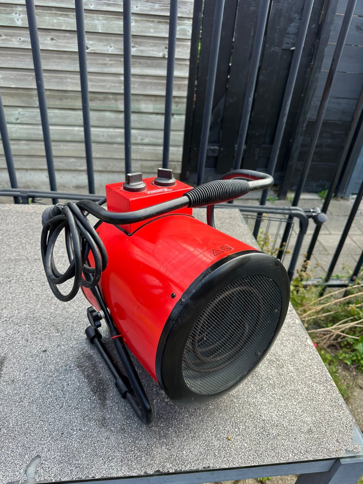 Electrische warme luchtblazer/ heater, Ophalen of Verzenden, Zo goed als nieuw, Ventilator