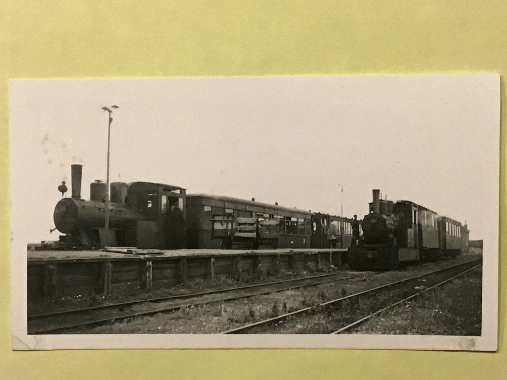 Oude foto RTM Middelharnis haven, 1948, Ophalen of Verzenden, 1940 tot 1960, Gelopen, Zuid-Holland