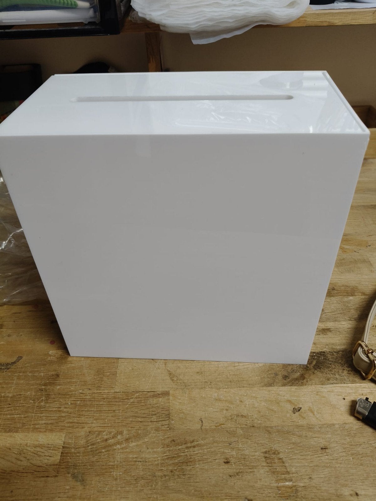 33 Acryl enveloppen dozen, Gebruikt, Overige typen, Ophalen of Verzenden, Kunststof