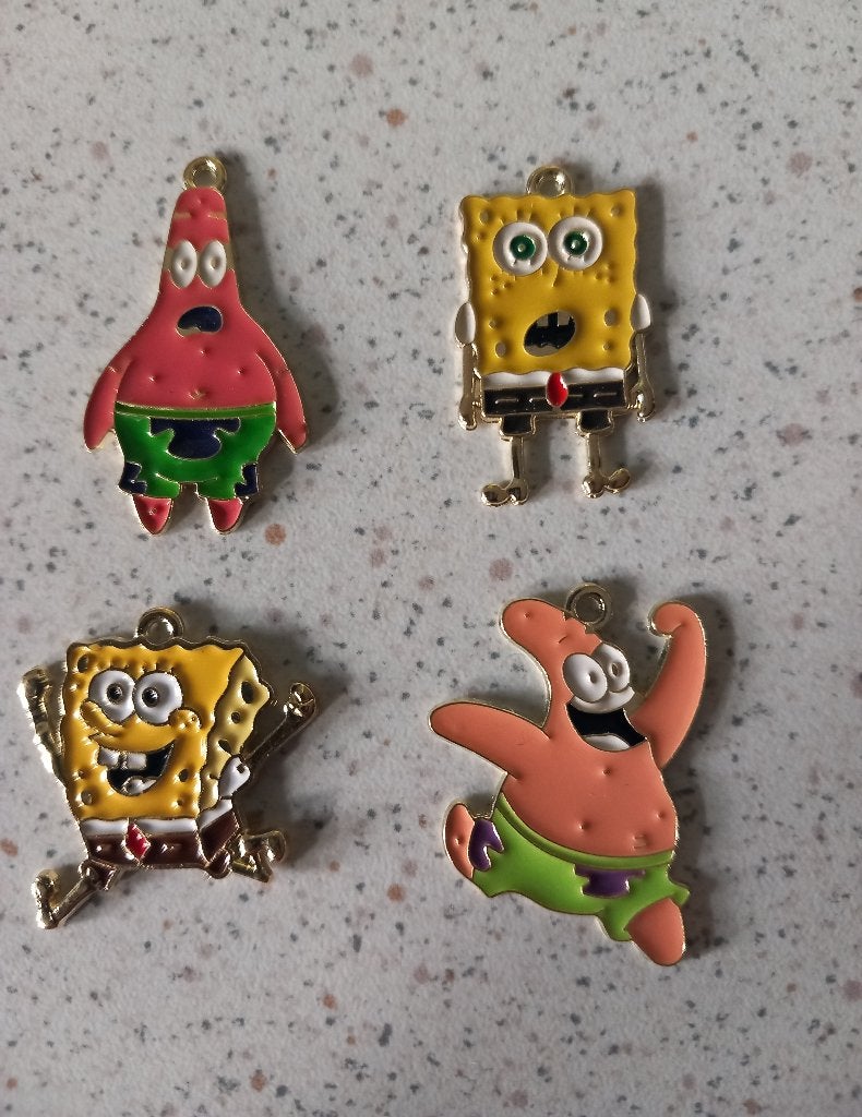 Spongebob metalen bedels, Ophalen of Verzenden, Nieuw, Bedel