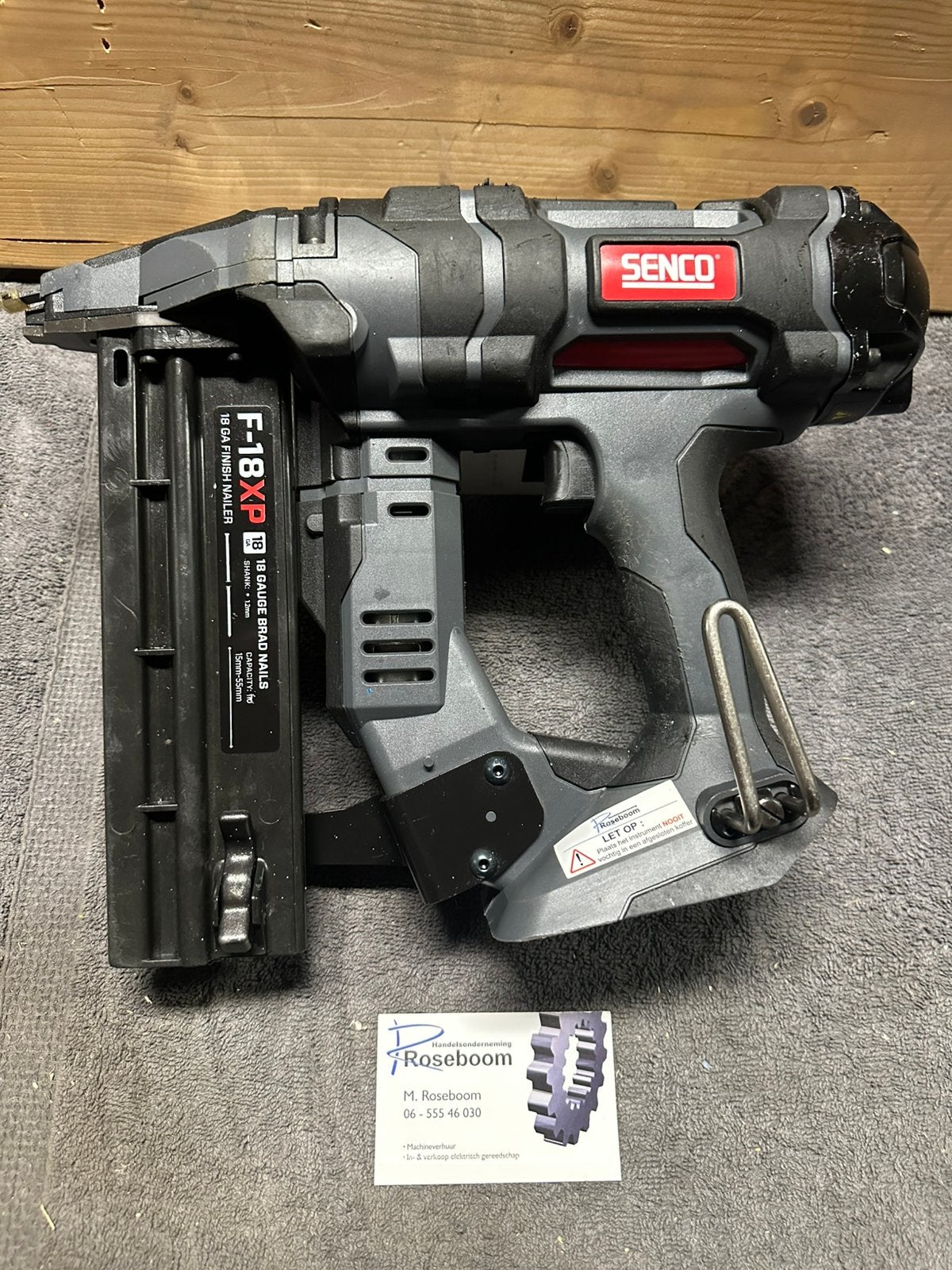 Senco accu tacker type F-18XP verwerkt 18ga mni brads, Ophalen of Verzenden, Zo goed als nieuw, Www.senco.com, Senco