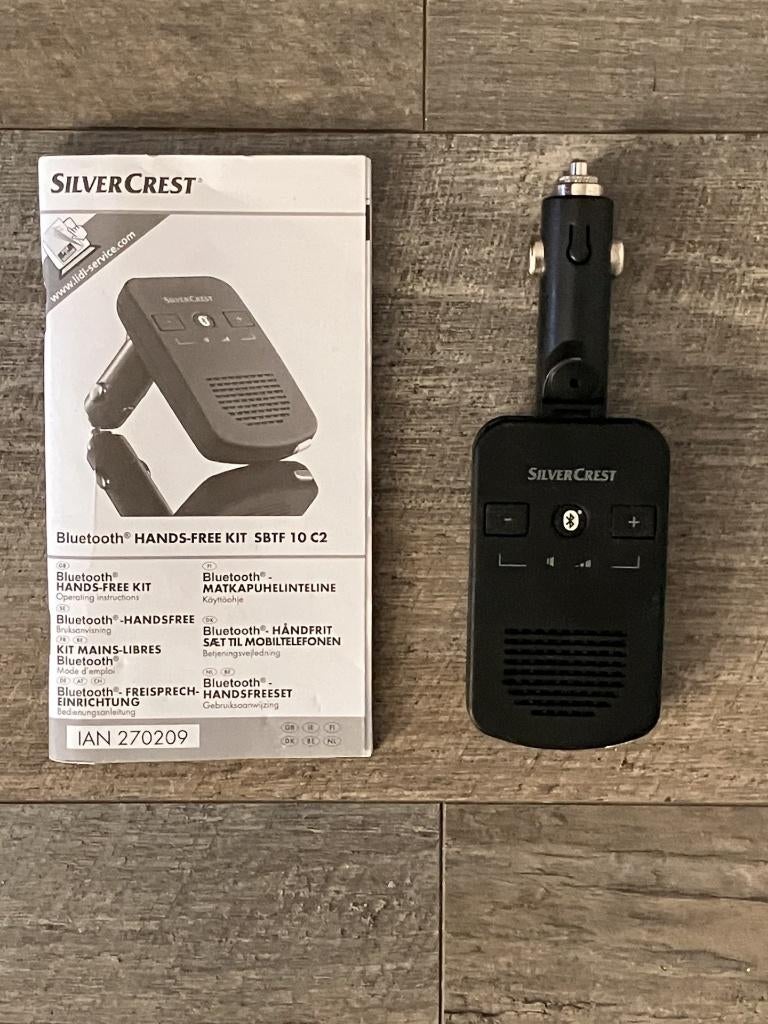 SilverCrest bluetooth handsfree kit SBTF 10 C2, Ophalen of Verzenden, Zo goed als nieuw