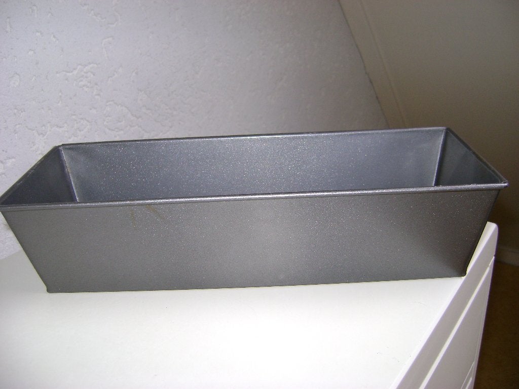 nieuw grijs bak cacke blik 30langx11br x8hoog, Overige typen, Nieuw, Ophalen of Verzenden, Metaal