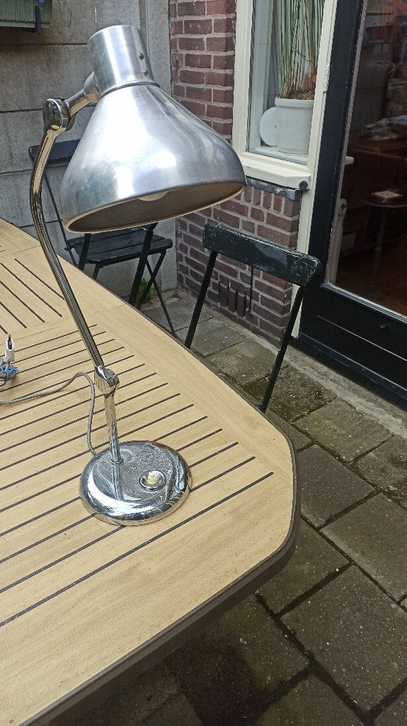 bureaulamp, Huis en Inrichting, Lampen | Tafellampen, Gebruikt, Retro-design, Ophalen of Verzenden, Metaal