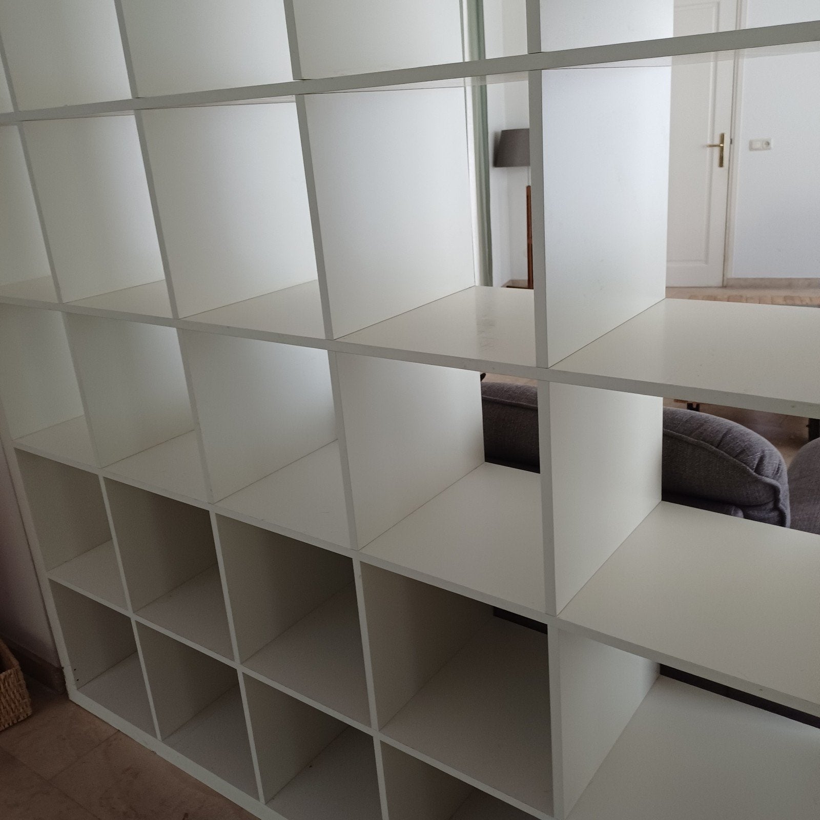 IKEA Expedit Kallax vakkenkast met spiegel en kapstok, Ophalen, Gebruikt