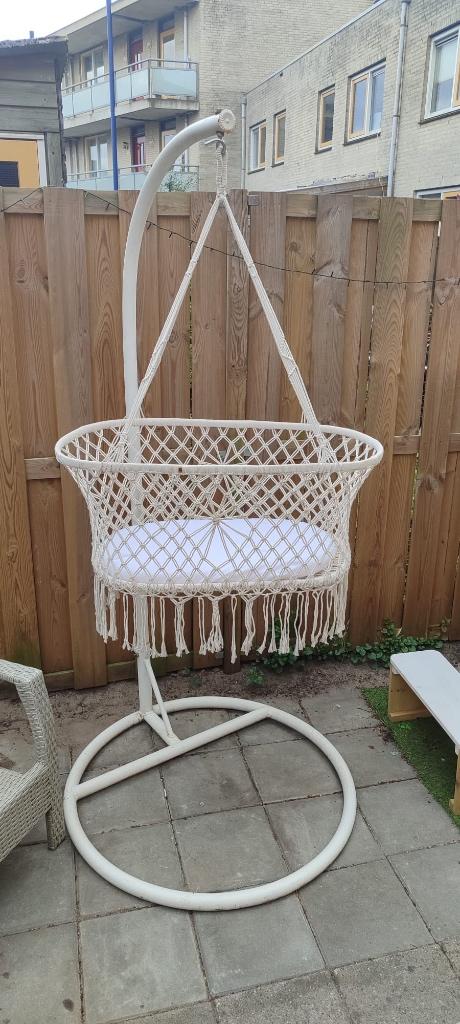 baby Ibiza bali macrame hangbedje bedje bed wiegje wieg, Kinderen en Baby's, Ophalen, Gebruikt, Wieg