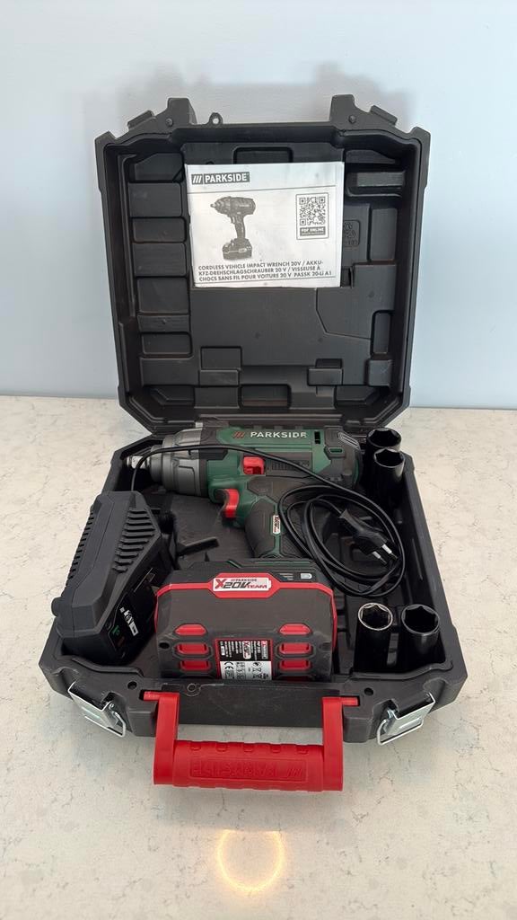 Accu-slagmoersleutel 20V, Auto diversen, Autogereedschap, Ophalen of Verzenden, Zo goed als nieuw
