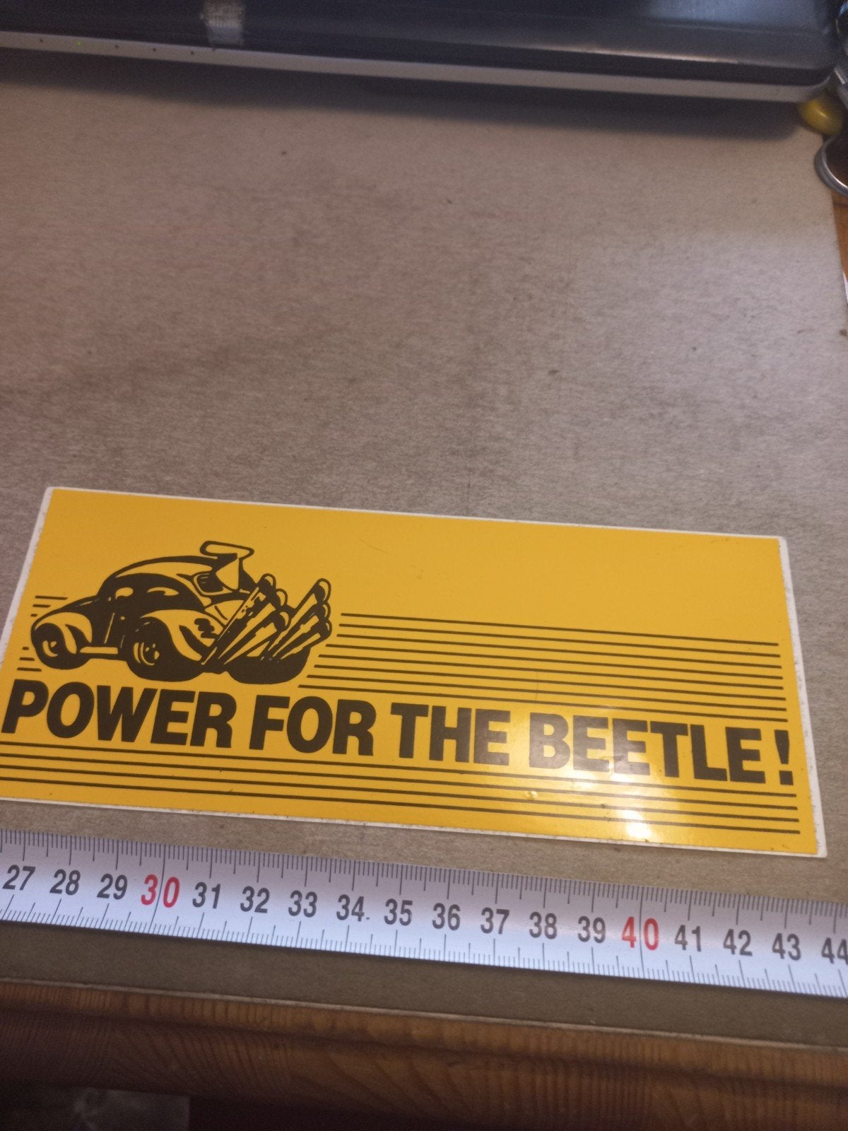 Vintage "Power for the Beetle!" sticker, Ophalen of Verzenden