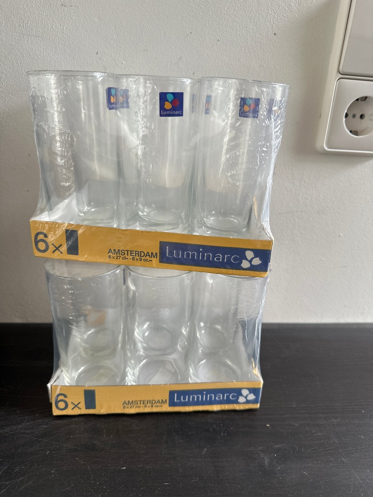 12 Nieuwe Luminarc Limonade Glazen 27cl, Ophalen of Verzenden, Nieuw, Glas, Overige merken