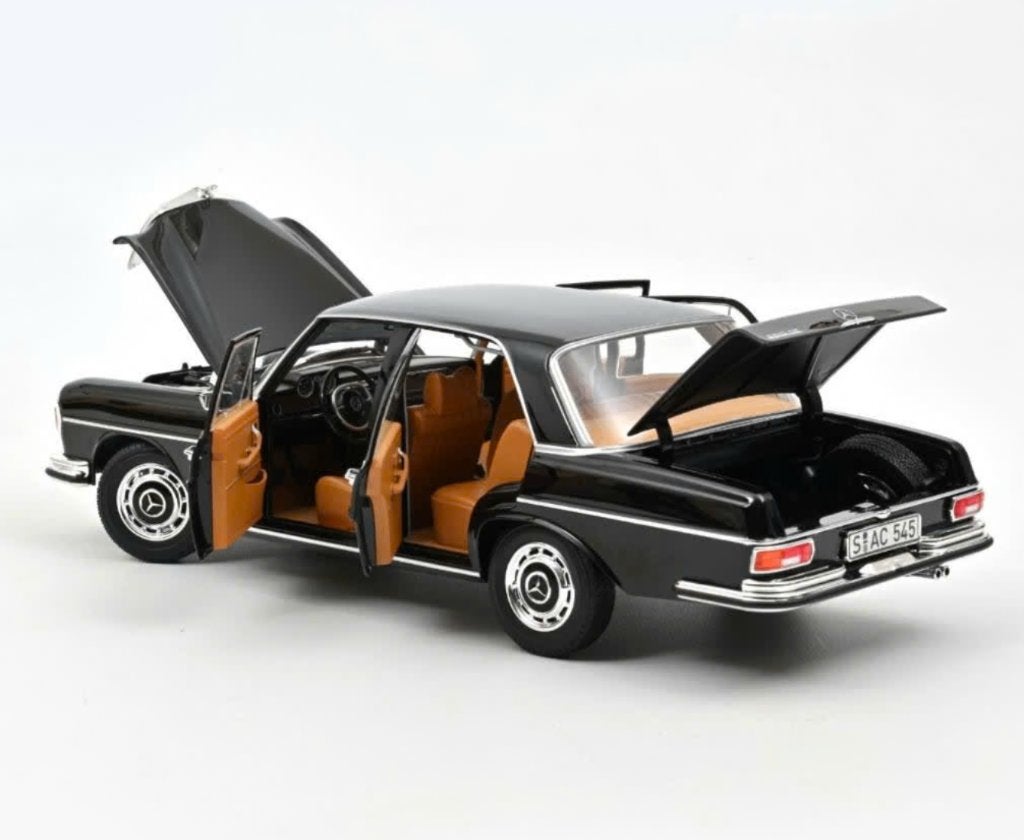 MERCEDES BENZ 280 SE '68 ZWART schaal 1/18 NOREV ref: 183762, Verzenden, Nieuw, Auto, Norev