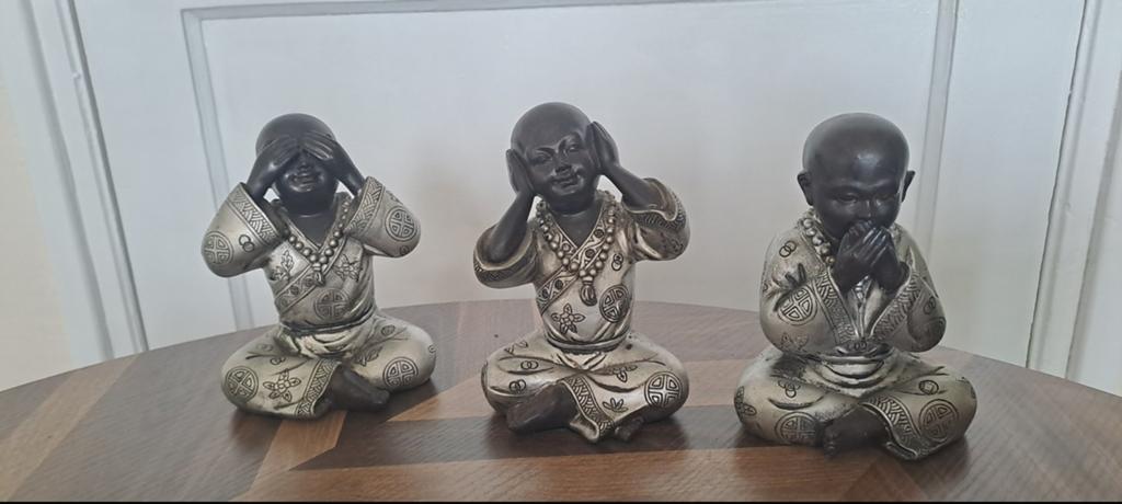 Boeddha Monniken  (Horen, Zien, Zwijgen), Verzamelen, Beelden en Beeldjes, Ophalen of Verzenden