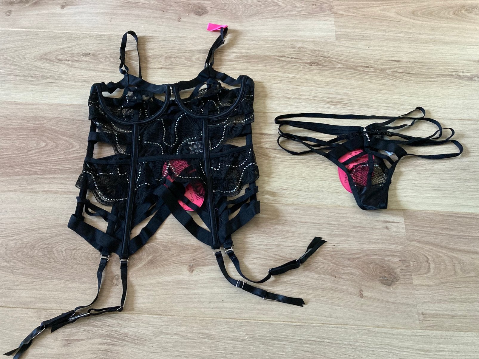 Hunkemoller jarretelset, Ophalen of Verzenden, Zwart, Setje