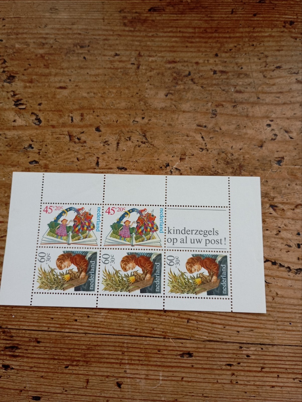 Vintage Blokje Kinderpostzegels FDC, Ophalen of Verzenden