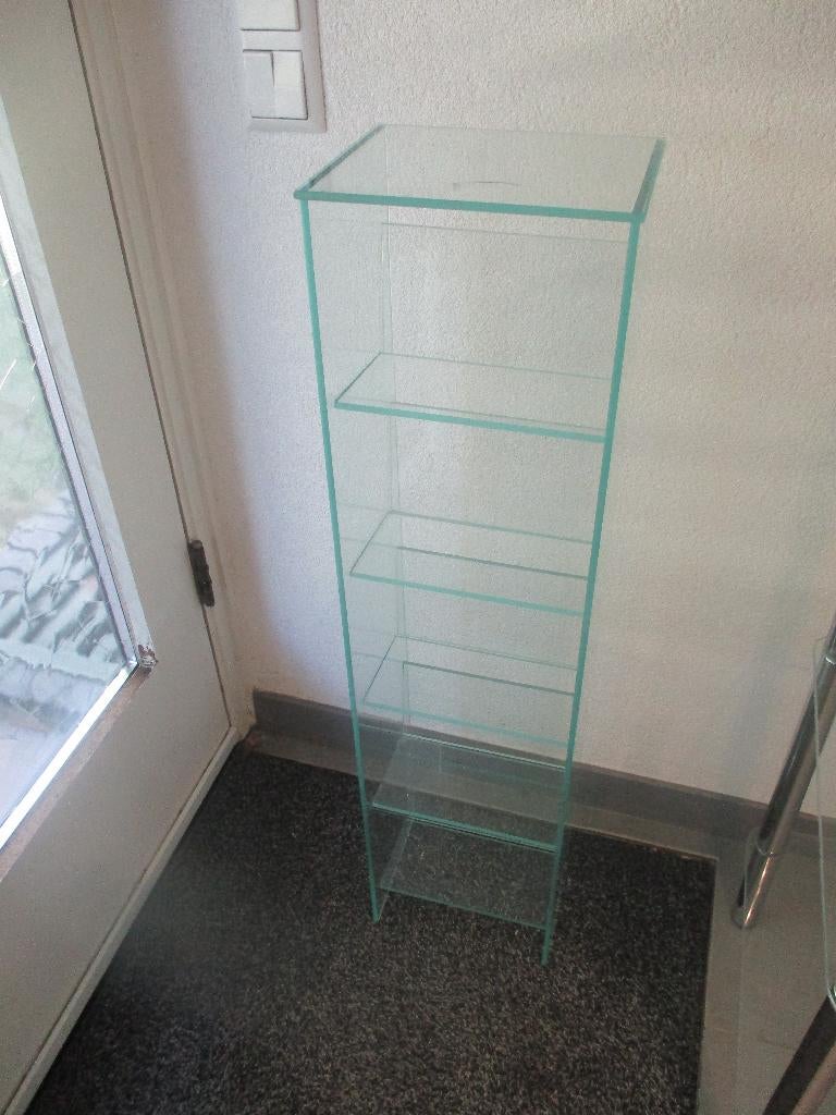 CD rek gehard glas voor 100 cd's, Huis en Inrichting, Ophalen, Gebruikt, 75 tot 150 discs, Glas