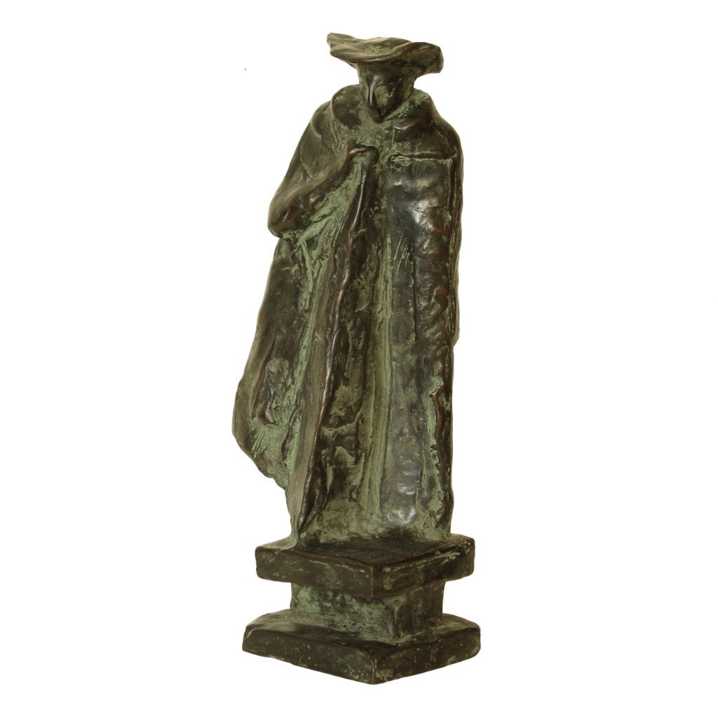 BRONZEN BEELD Eric Claus COMMEDIA DELL'ARTE IL DOTTORE, Ophalen of Verzenden, Brons, Beeld