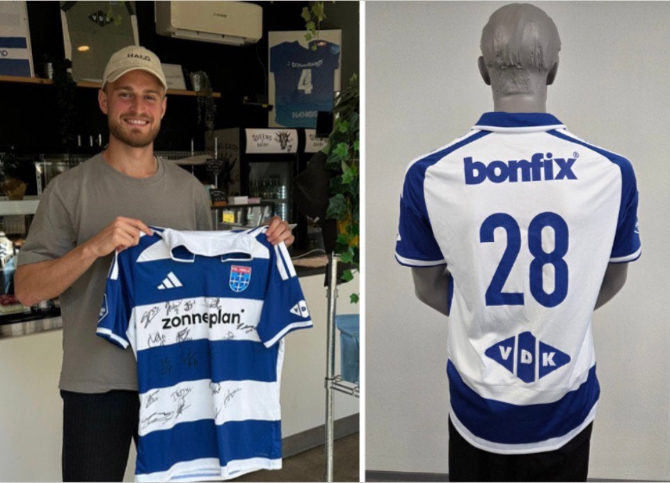 Simon Graves wedstrijdshirt PEC Zwolle gesigneerd selectie, Maat L, Ophalen of Verzenden, Nieuw, Shirt
